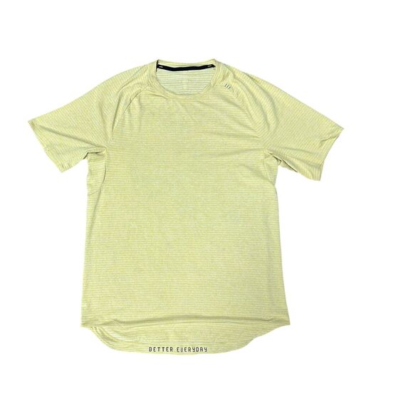 Lululemon, Men's Yellow Lightweight T-Shirt, Size APPROXIMATELY Large, Used - Picture 1 of 4
